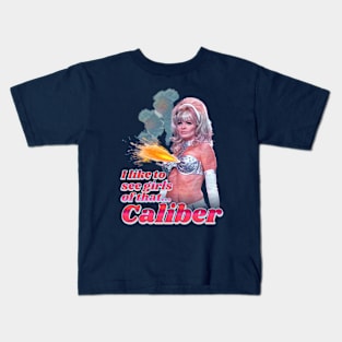 I Like to See Girls of That...Caliber Kids T-Shirt